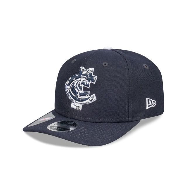 AFL Carlton Blues Letter Infill Official Team Colours Original Fit 9Fifty Snapback (WGV4789) - Blue New Era Caps